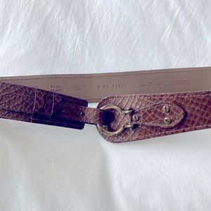 [L] Olson Europe 💯% Leather Waistbelt